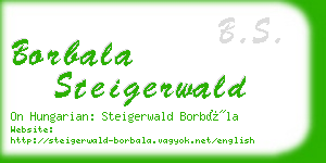 borbala steigerwald business card